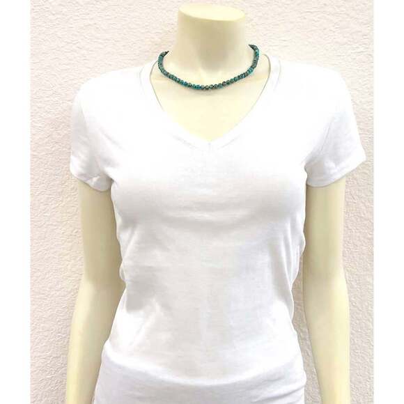 Handmade Round Gemstone Necklace 15 to 20 Inches Natural Stone Jewelry - Picture 2 of 3